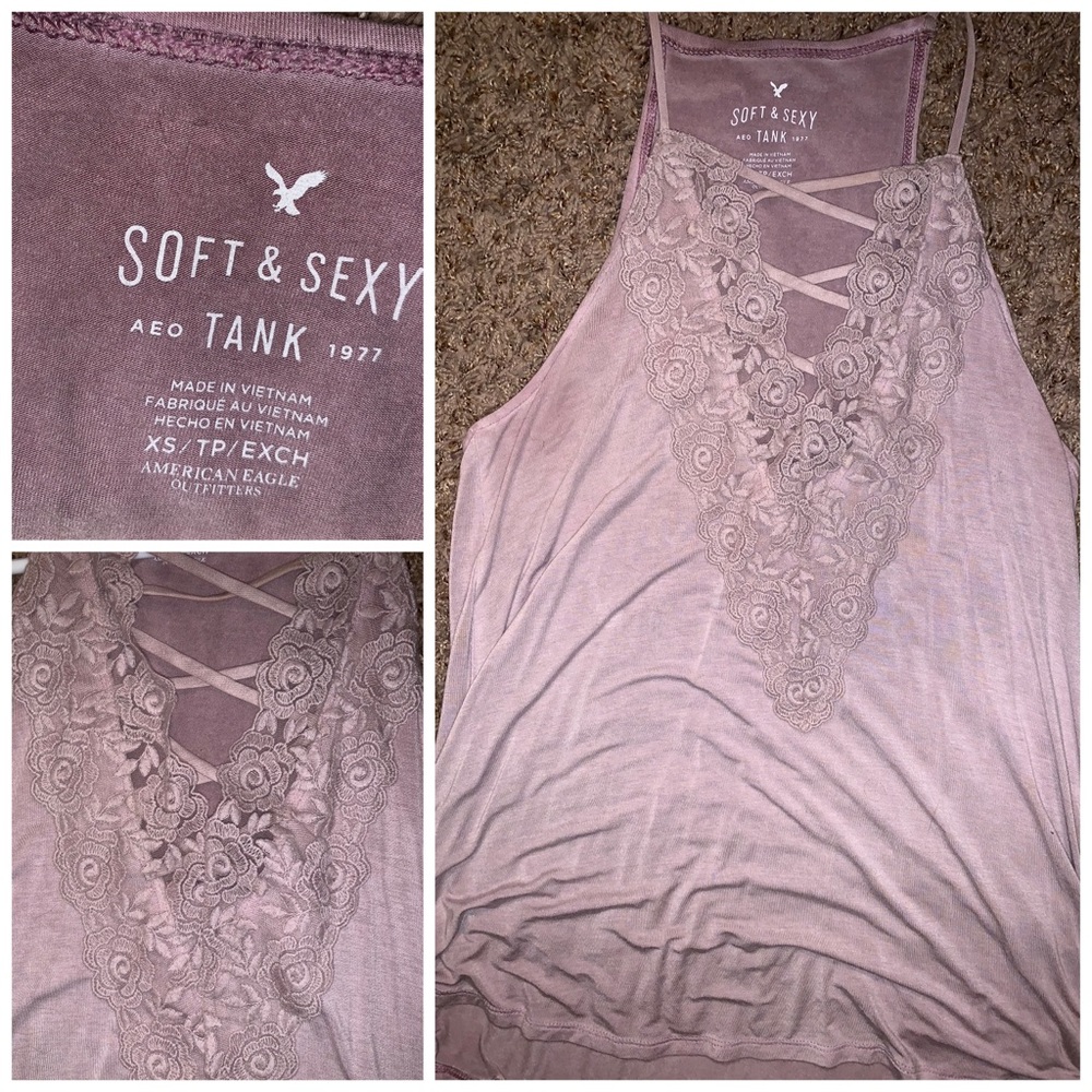 American Eagle lace up tank size xsmall
